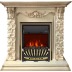 Каминокомплект Adriana - Cлоновая кость с очагом Aspen Gold