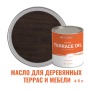 Масло для террас, деревянной мебели и детских площадок ProfiPaints Silver Terrace Oil 4.5 л, Венге
