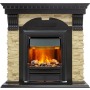 Каминокомплект Dublin - Венге / Сланец с очагом Brookline Black