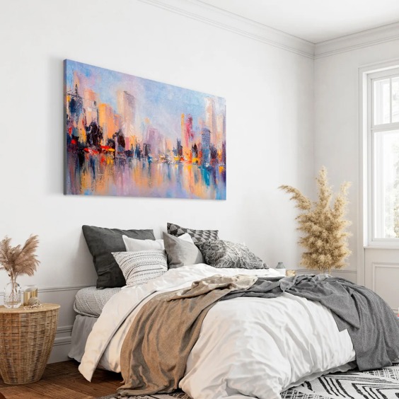 Картина на стену большая на холсте интерьерная "Сан-Франциско", размер 60х90 см #2