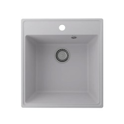 Кухонная мойка Ulgran Quartz Forte 460 квадратная-04 Платина