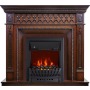 Каминокомплект Alexandria - махагон коричневый антик с очагом Aspen Black