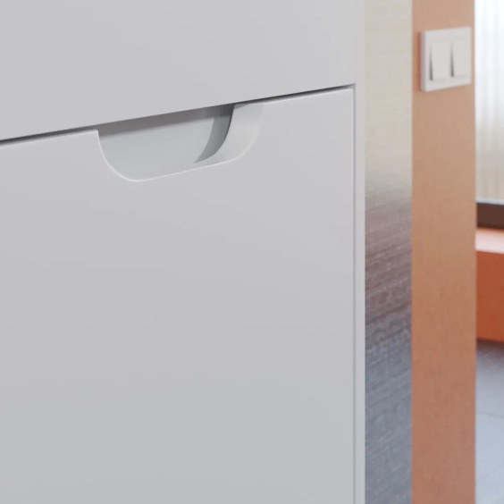 Тумба под раковину для ванной подвесная Uperwood Modul 60х21х60 см, белая матовая #12