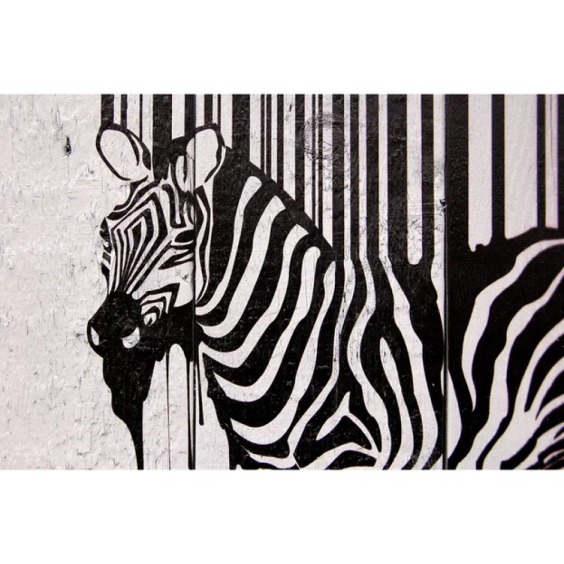 Картина "Зебра" 40х40 см #3