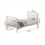 Комплект кровать Лето База 90x190+В3+В3, обработка белый