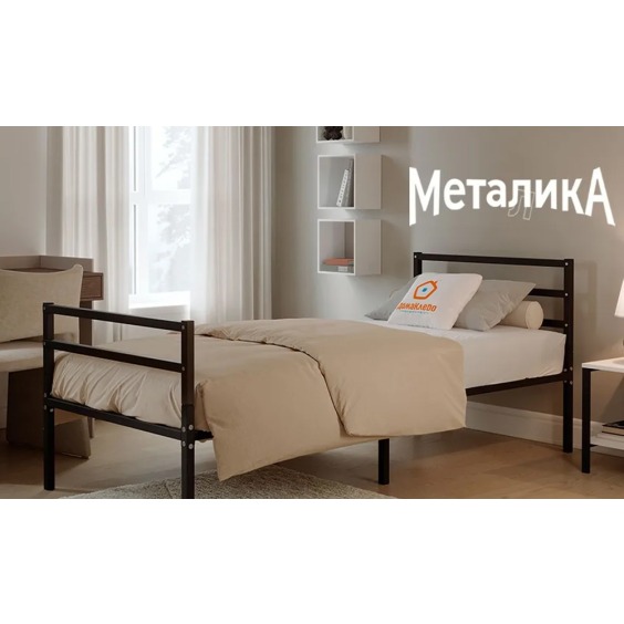 Основание база кровати Металика 80х190 см, Черный металл #8