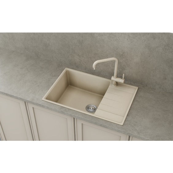 Мойка для кухни кварцевая Ulgran Quartz Prima 760-03, десерт #2
