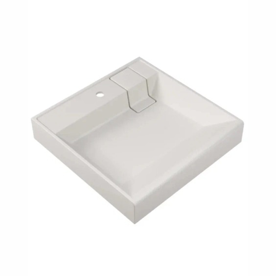 Раковина над стиральной машиной Uperwood Naomi Quartz, 60*60 см, жасмин #1