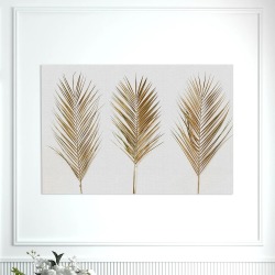 Интерьерная картина "Листья пальмы" на холсте, большая, размер 30х45 см