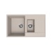 Мойка для кухни кварцевая Ulgran Quartz Prima 860-02, лён, 1,5 чаши
