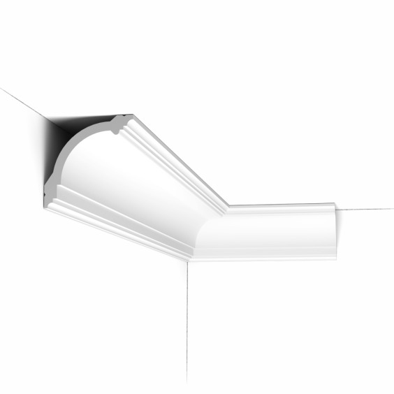 Плинтус потолочный CB512N Orac из полиуретана, 2000х90х90 мм #1 Плинтус потолочный CB512N Orac из полиуретана, 2000х90х90 мм #1