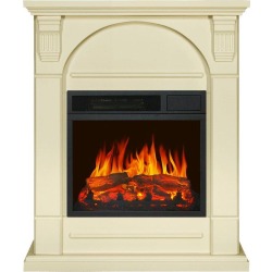 Каминокомплект Virginia - Слоновая кость с очагом Vision 18 LED FX