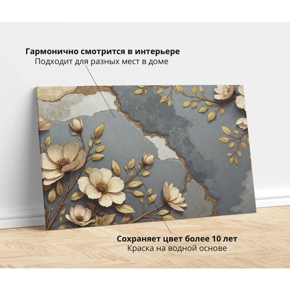 Интерьерная картина "Пробуждение" на холсте, большая, размер 40х60 см #2