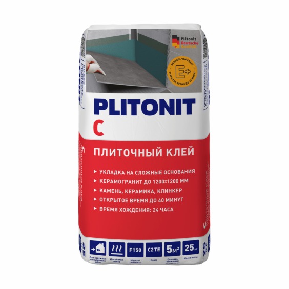 Plitonit С-25 клей для плитки по сложным основаниям 25кг #8 Plitonit С-25 клей для плитки по сложным основаниям 25кг #8