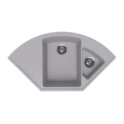 Мойка для кухни кварцевая Ulgran Quartz Marta 1000-04, платина