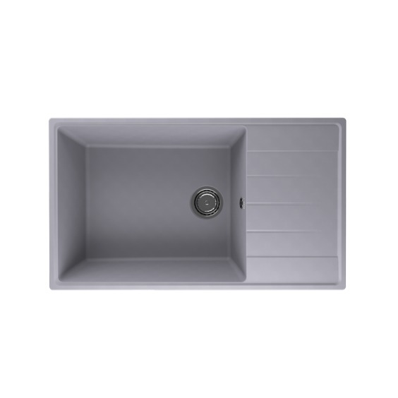 Мойка для кухни кварцевая Ulgran Quartz Prima 860-04, платина #1