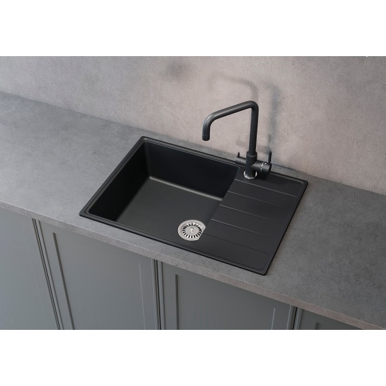 Мойка для кухни кварцевая Ulgran Quartz Prima 700-09, асфальт #2