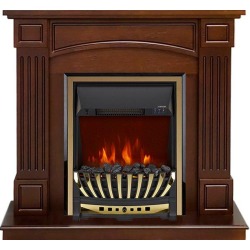 Каминокомплект Boston - Темный дуб (Высота 925см) с очагом Aspen Gold