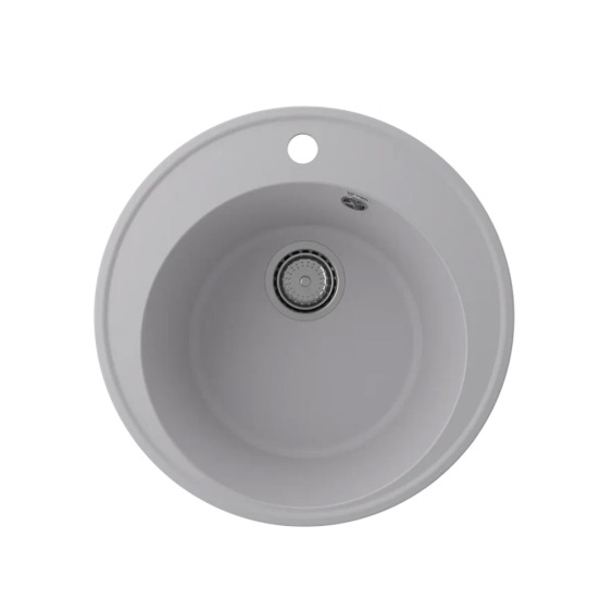 Мойка для кухни кварцевая Ulgran Quartz Nora 485-04, платина #1