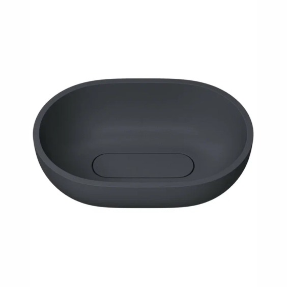 Раковина для ванной накладная Uperwood Arizona овальная, бетон, цвет графит #6