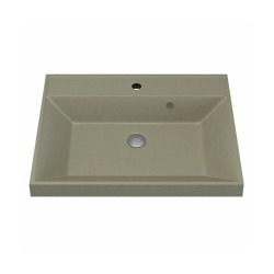 Раковина для ванной кварцевая Uperwood Classic Quartz 60х45х15 см, бежевая матовая, десерт
