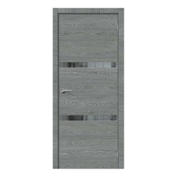 Межкомнатная дверь Эко Шпон Porta Z Порта-55 4AF West Skyline СТ-Mirox Grey 200*60