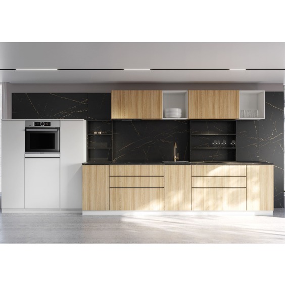 Фартук для кухни «Скиф» Каспий чёрное золото арт. 073, 4200 x 600 x 6 мм #2