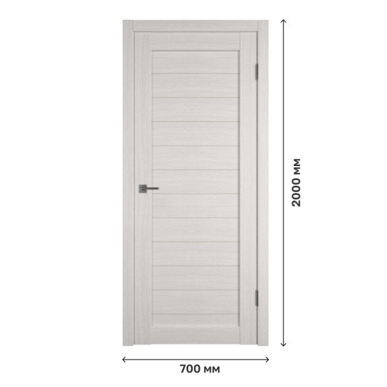 Дверное полотно Atum 6 Bianco, 700х2000 мм #1