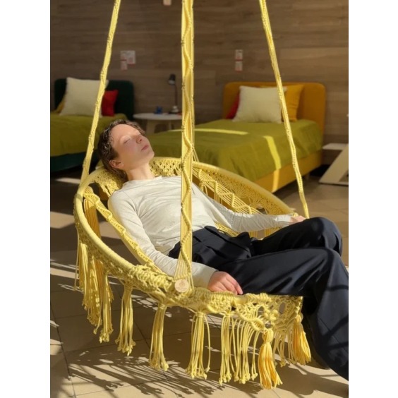 Макраме кресло-гамак «Венеция» #4