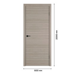 Дверное полотно Solo ДПГ Red Oak, 600х2000 мм