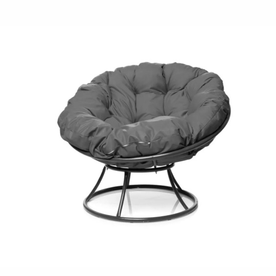 Комплект кресло Папасан без ротанга серое, серая подушка #2 Комплект кресло Папасан без ротанга серое, серая подушка #2