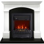 Каминокомплект Langford - Белый с черным с очагом Aspen Black