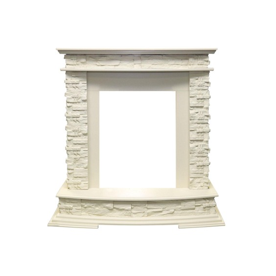 Каминокомплект Luzern - Слоновая кость с очагом Aspen Gold #2 Каминокомплект Luzern - Слоновая кость с очагом Aspen Gold #2