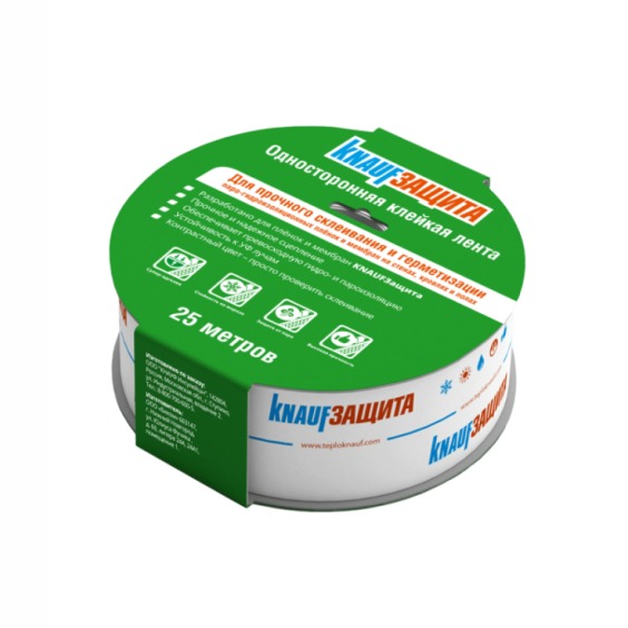Лента бутилкаучуковая двухсторонняя Кнауф Защита, 20 мм 25 м #1 Лента бутилкаучуковая двухсторонняя Кнауф Защита, 20 мм 25 м #1
