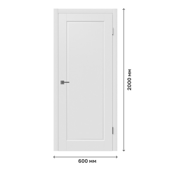 Дверное полотно Porta Polar эмаль, 600х2000 мм #1