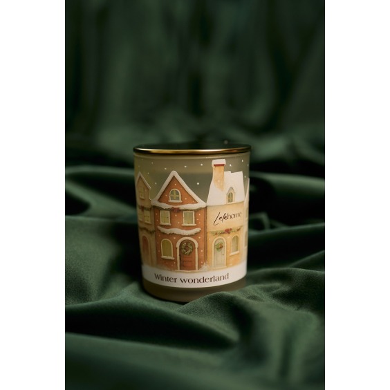 Свеча в стакане Winter wonderland [  Горячий глинтвейн ] #2