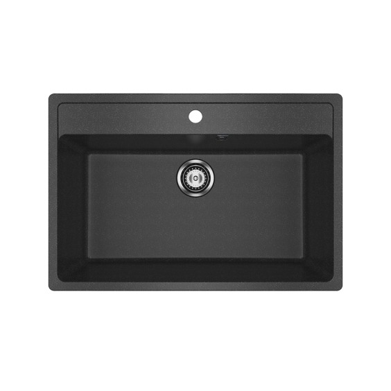 Мойка для кухни из искусственного камня Ulgran U-600-308, черный #1