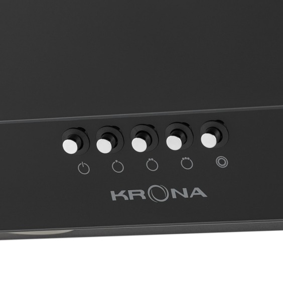 Krona steel Venera 600 black PB вытяжка кухонная #7