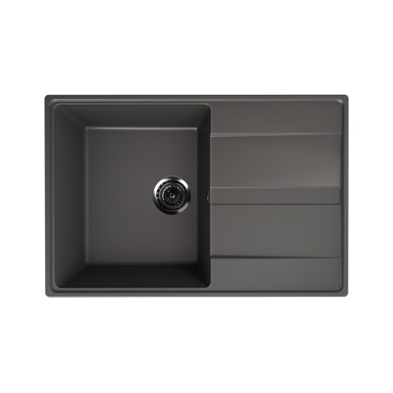 Мойка для кухни кварцевая Ulgran Quartz Prima 750-09, асфальт #1