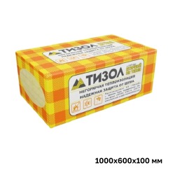 Утеплитель Тизол-Фасад 100 1000х600х100 мм, 3 шт. уп