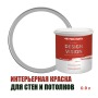 Краска для стен водоэмульсионная интерьерная матовая Profipaints Silver Design Vision 0.9л, Белая