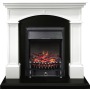 Каминокомплект Langford - Белый с черным с очагом Fobos FX Black