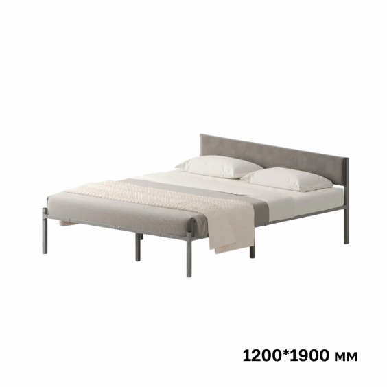 Комплект кровать Лофт 120х190 серый vel RS-15 120 #1