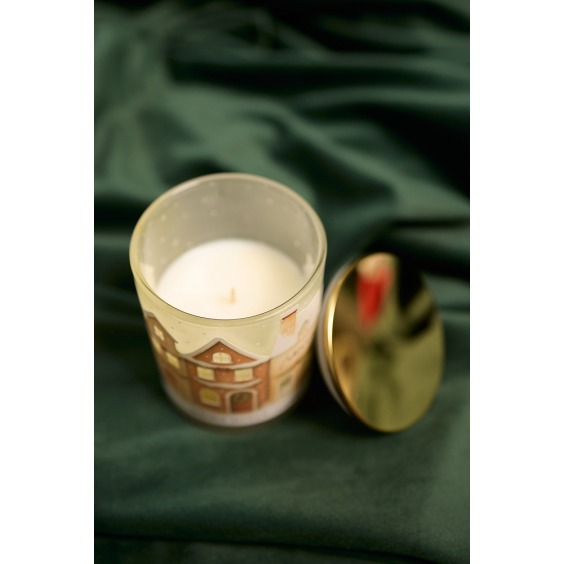 Свеча в стакане Winter wonderland [  Горячий глинтвейн ] #3