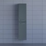 Шкаф-пенал для ванной подвесной Uperwood Foster 36х30х160 см, серый графит