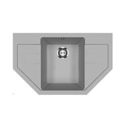 Мойка для кухни из искусственного камня Ulgran U-609-342, графит