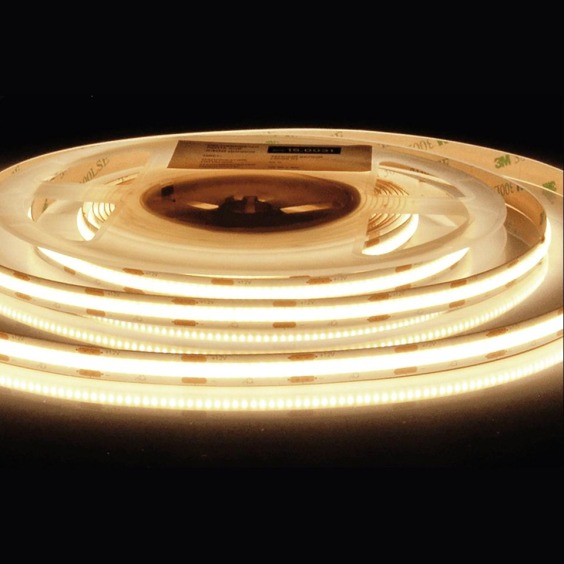 Лента светодиодная AQ Led-Line COB, 480 LED/м 12V 14W/м 8 мм IP20 Теплый белый (2800-3200 К), 5 м (15.0031) #2