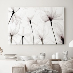 Интерьерная картина "Воздушные цветы" на холсте, большая, размер 80х115 см