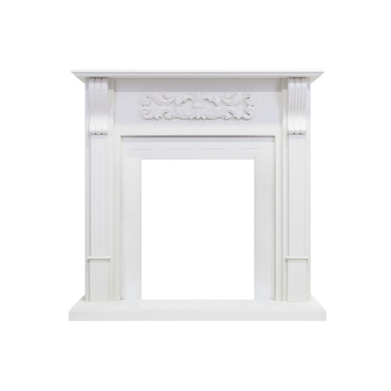 Каминокомплект Venice - Фактурный белый с очагом Aspen Gold #2