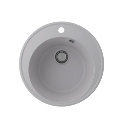 Мойка для кухни кварцевая Ulgran Quartz Nora 485-04, платина